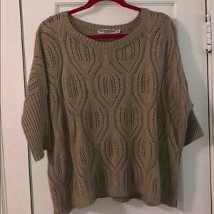 Tan knit sweater